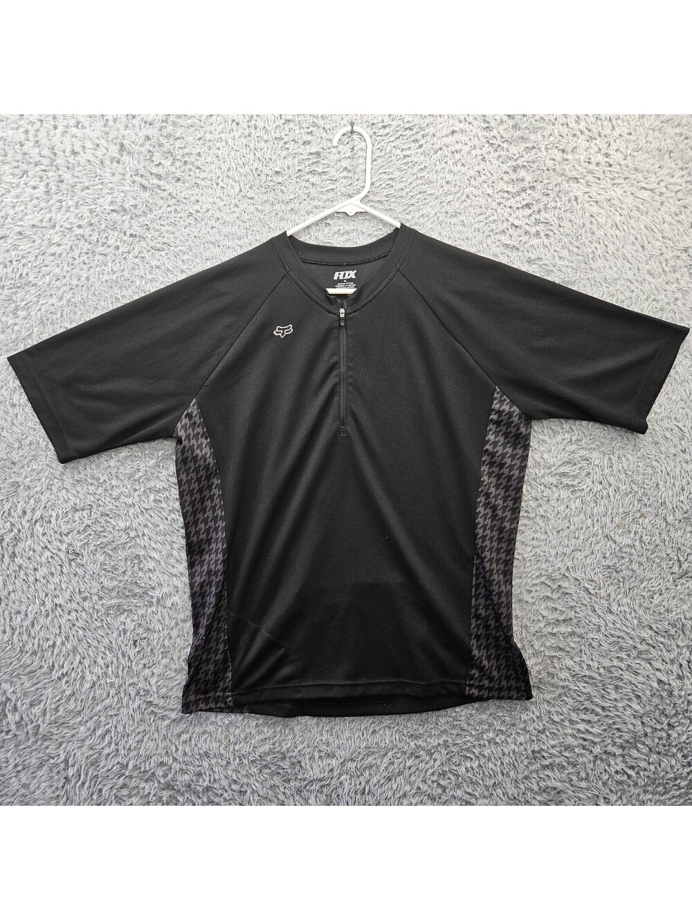 FOX Racing MTB Cycling Jersey Mountain Biking Men XL 1/2 Zip Knit Pockets